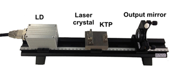 Diode-pumped all solid-state laser experiment